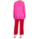 MARINA RINALDI ABSTRACT INTARSIA KNITTED TUNIC FUCHSIA 