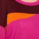 MARINA RINALDI ABSTRACT INTARSIA KNITTED TUNIC FUCHSIA 