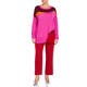 MARINA RINALDI ABSTRACT INTARSIA KNITTED TUNIC FUCHSIA 