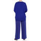 MARINA RINALDI ABSTRACT INTARSIA KNITTED TUNIC COBALT 