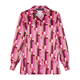 MARINA RINALDI GEOMETRIC PRINT SHIRT FUCHSIA