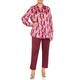 MARINA RINALDI GEOMETRIC PRINT SHIRT FUCHSIA