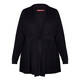 MARINA RINALDI FLUID SEQUIN BLACK CARDIGAN BLACK