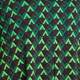 MARINA RINALDI STRETCH JERSEY CHEVRON DRESS GREEN