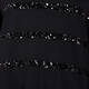 MARINA RINALDI SEQUIN STRIPE SWEATER BLACK