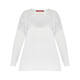 MARINA RINALDI COTTON RIBBED SWEATER WHITE