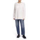 MARINA RINALDI WOOL BLEND EMBOSSED KNIT CREAM