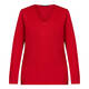 MARINA RINALDI RED V-NECK SWEATER