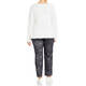 MARINA RINALDI JEWEL EMBELLISHED SWEATER WHITE