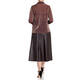 MARINA RINALDI LUREX POLO NECK TOP MAHOGANY