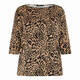 MARINA RINALDI ANIMAL PRINT TOP