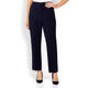 MARINA RINALDI FRONT CREASE TROUSERS NAVY 