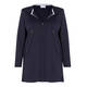 MARINA RINALDI COTTON BLEND HOODY NAVY