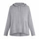 PIAZZA DELLA SCALA PURE WOOL HOODY GREY