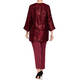 PERSONA BY MARINA RINALDI BORDEAUX BROCADE JACKET