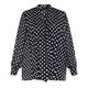 PERSONA BY MARINA RINALDI POLKA DOT BLOUSE NAVY