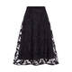 PERSONA BY MARINA RINALDI LACE LINED SKIRT BLACK