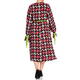 PERSONA BY MARINA RINALDI CHEQUER PRINT WRAP DRESS MULTI