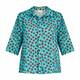 NOW by Persona Turquoise and Brown Print Shirt
