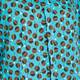 NOW by Persona Turquoise and Brown Print Shirt