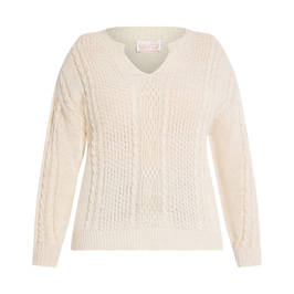 NOW BY PERSONA  SWEATER CREAM - Plus Size Collection