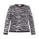 NOW BY PERSONA  ZEBRA INTARSIA SWEATER