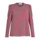 NOW BY PERSONA STRIPE LUREX TOP RED 