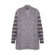PERSONA BY MARINA RINALDI KNITTED CARDIGAN GREY