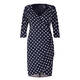 PERSONA BY MARINA RINALDI SPOT PRINT DRESS NAVY