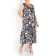 PERSONA FLORAL PRINT MIDI DRESS WITH OPTIONAL SLEEVES