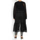 PERSONA BY MARINA RINALDI GEORGETTE DUSTER BLACK