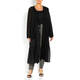 PERSONA BY MARINA RINALDI GEORGETTE DUSTER BLACK