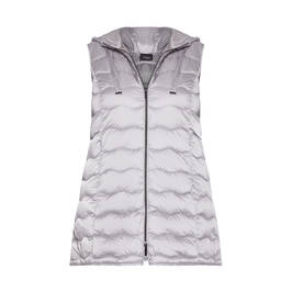 PERSONA BY MARINA RINALDI QUILTED GILET SILVER - Plus Size Collection