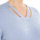 PERSONA CREPE KNITTED TUNIC PALE BLUE