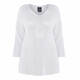PERSONA BY MARINA RINALDI WHITE LUREX KNITTED TUNIC