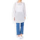 PERSONA BY MARINA RINALDI WHITE LUREX KNITTED TUNIC