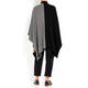 PERSONA BY MARINA RINALDI PONCHO BLACK AND WHITE