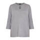 PERSONA BY MARINA RINALDI KEYHOLE SWEATER GREY