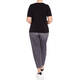 PERSONA BY MARINA RINALDI STRETCH JERSEY T-SHIRT BLACK