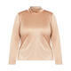 PERSONA BY MARINA RINALDI JERSEY POLO NECK NUDE