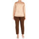 PERSONA BY MARINA RINALDI JERSEY POLO NECK NUDE