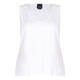 PERSONA BY MARINA RINALDI SCOOP NECK VEST WHITE