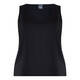 PERSONA BY MARINA RINALDI SCOOP NECK VEST BLACK