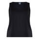 PERSONA BY MARINA RINALDI SCOOP NECK VEST BLACK