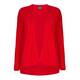PERSONA BY MARINA RINALDI PURE COTTON horizontal rib knit CARDIGAN