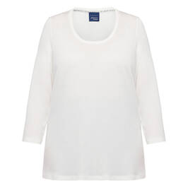 Persona By Marina Rinaldi Viscose Jersey T-shirt White - Plus Size Collection