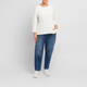 Persona By Marina Rinaldi Cotton Knitted Tunic White 