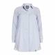 PERSONA BY MARINA RINALDI COTTON BLEND blue vertical stripe SHIRT