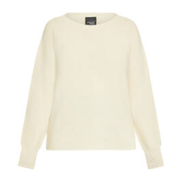 Persona by Marina Rinaldi Merino Blend Sweater Vanilla  - Plus Size Collection