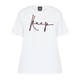 Persona by Marina Rinaldi Embroidered Cotton T-Shirt White 